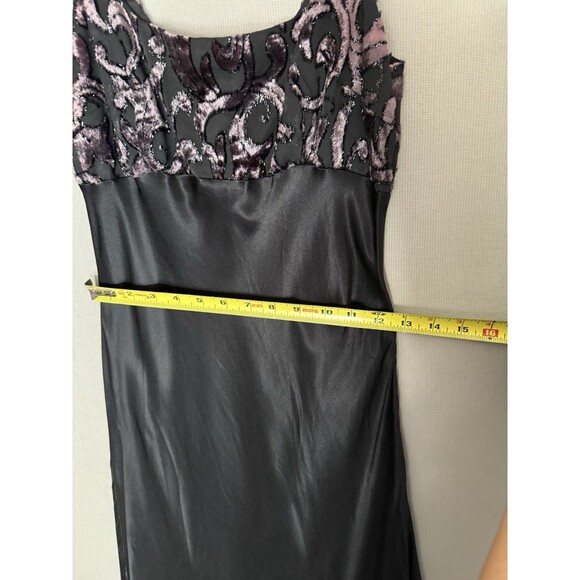 Vintage Y2K Rampage Velvet Burnout Slip Dress Sz 5 Whimsygoth Womens Night Promo - Picture 10 of 14
